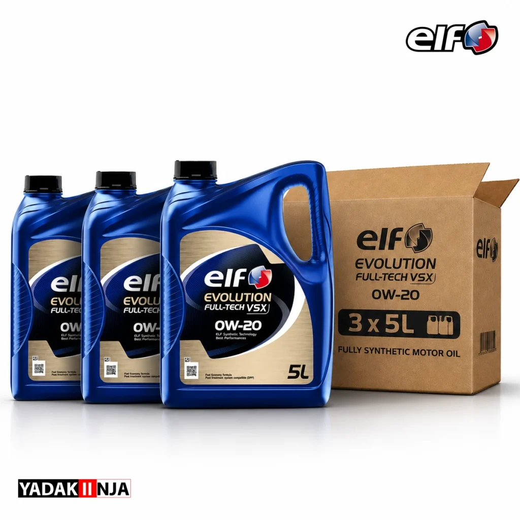 روغن موتور الف FULL-TECH VSX 0W-20 تمام سینتتیک بسته سه عددی